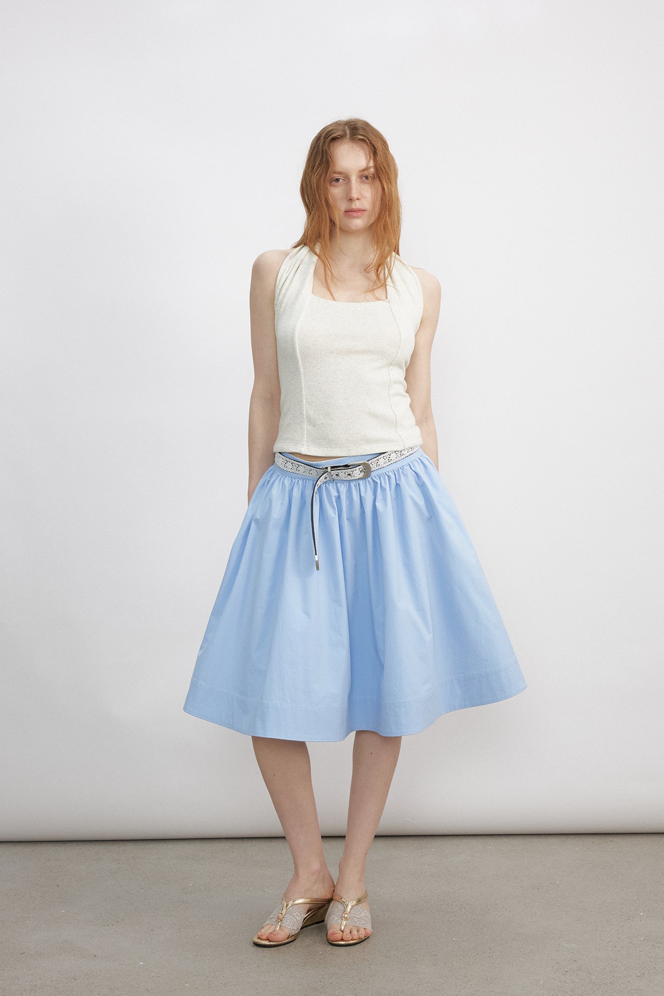 VERSION9 Modern Square-Neck Halter Top