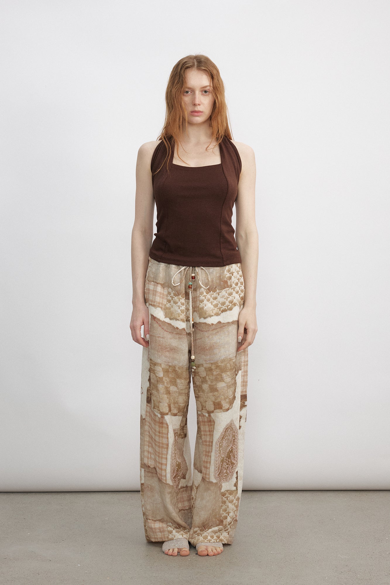 VERSION9 Modern Square-Neck Halter Top