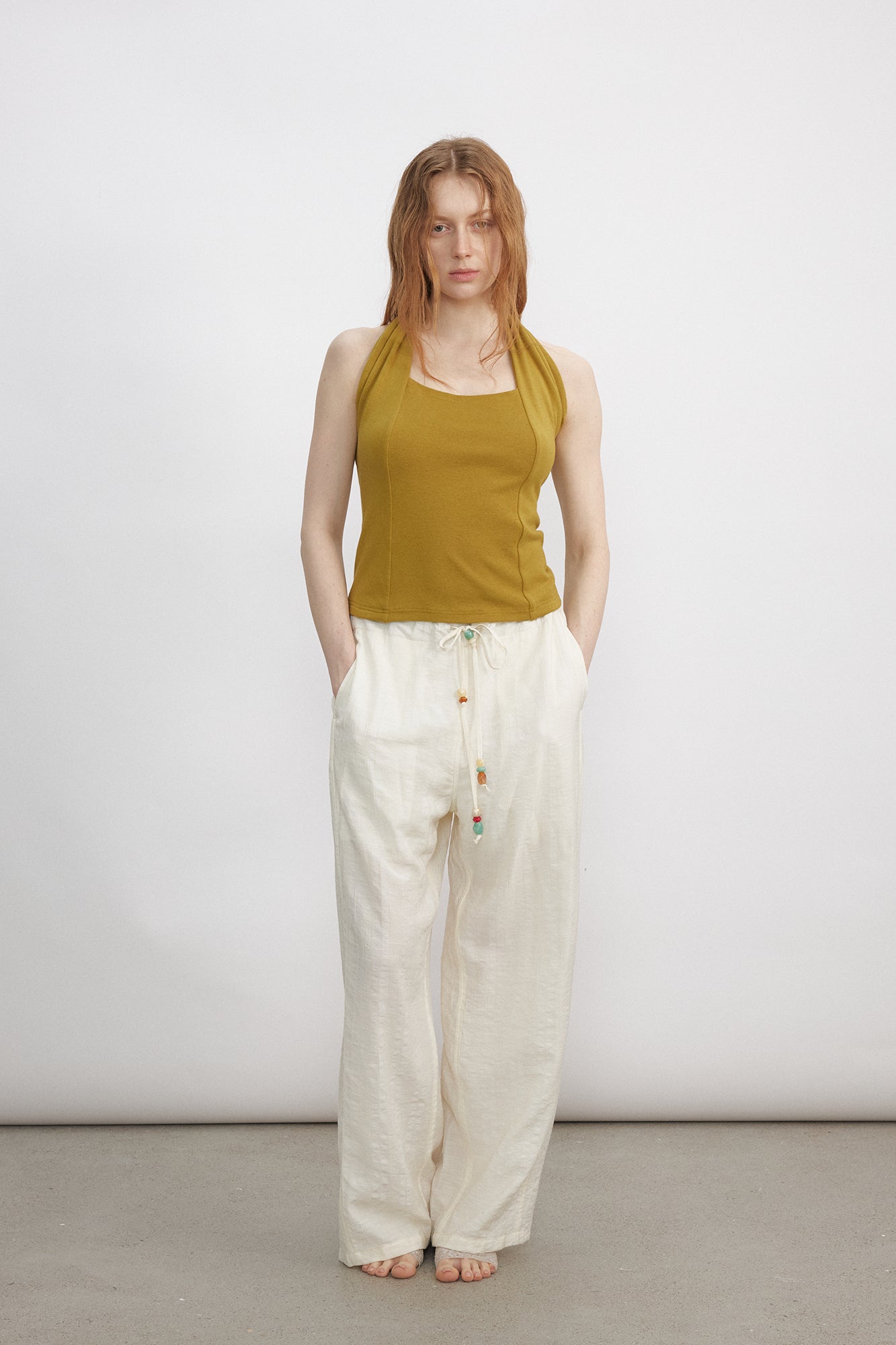 VERSION9 Modern Square-Neck Halter Top