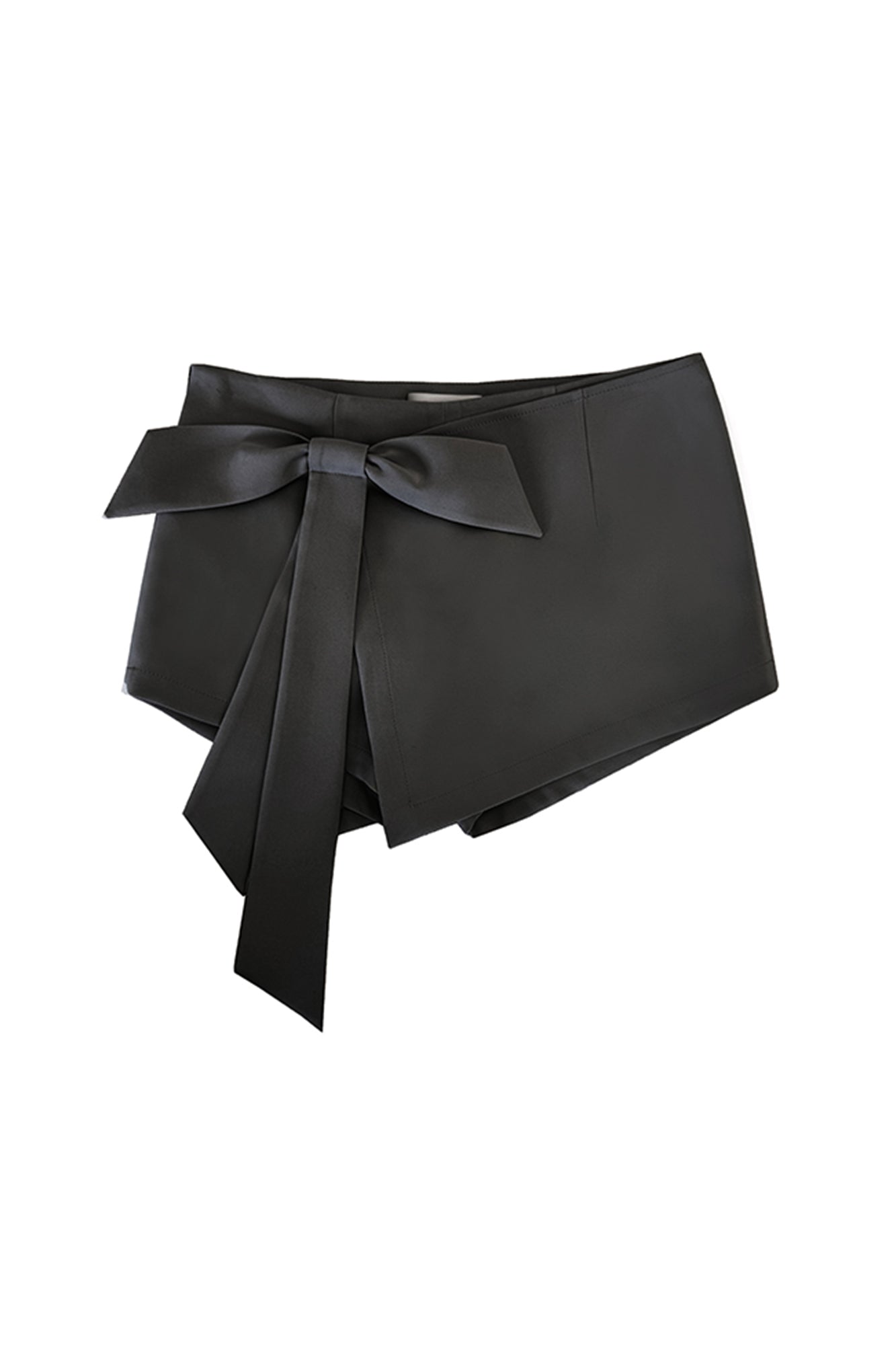 LAYERS Asymmetrical Bow Wrap Skort