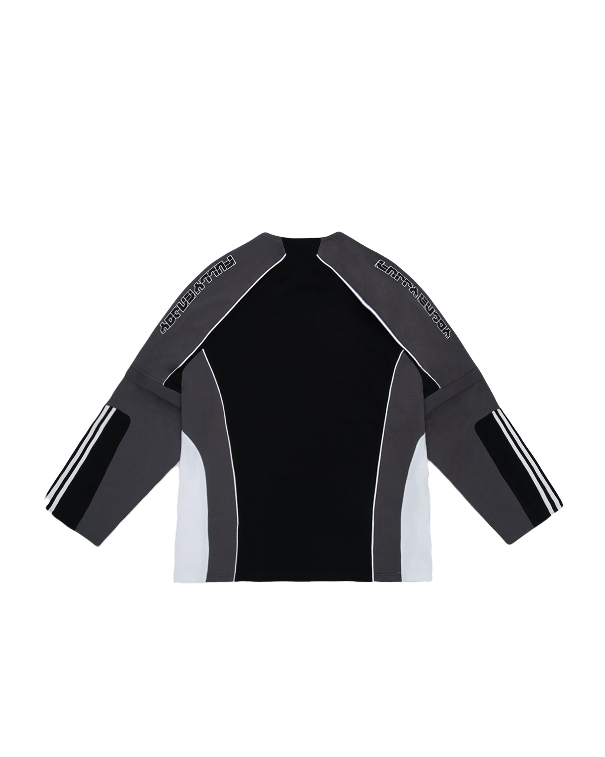 MOGONGSHE Contrast Spliced Detachable Long-Sleeve Tee