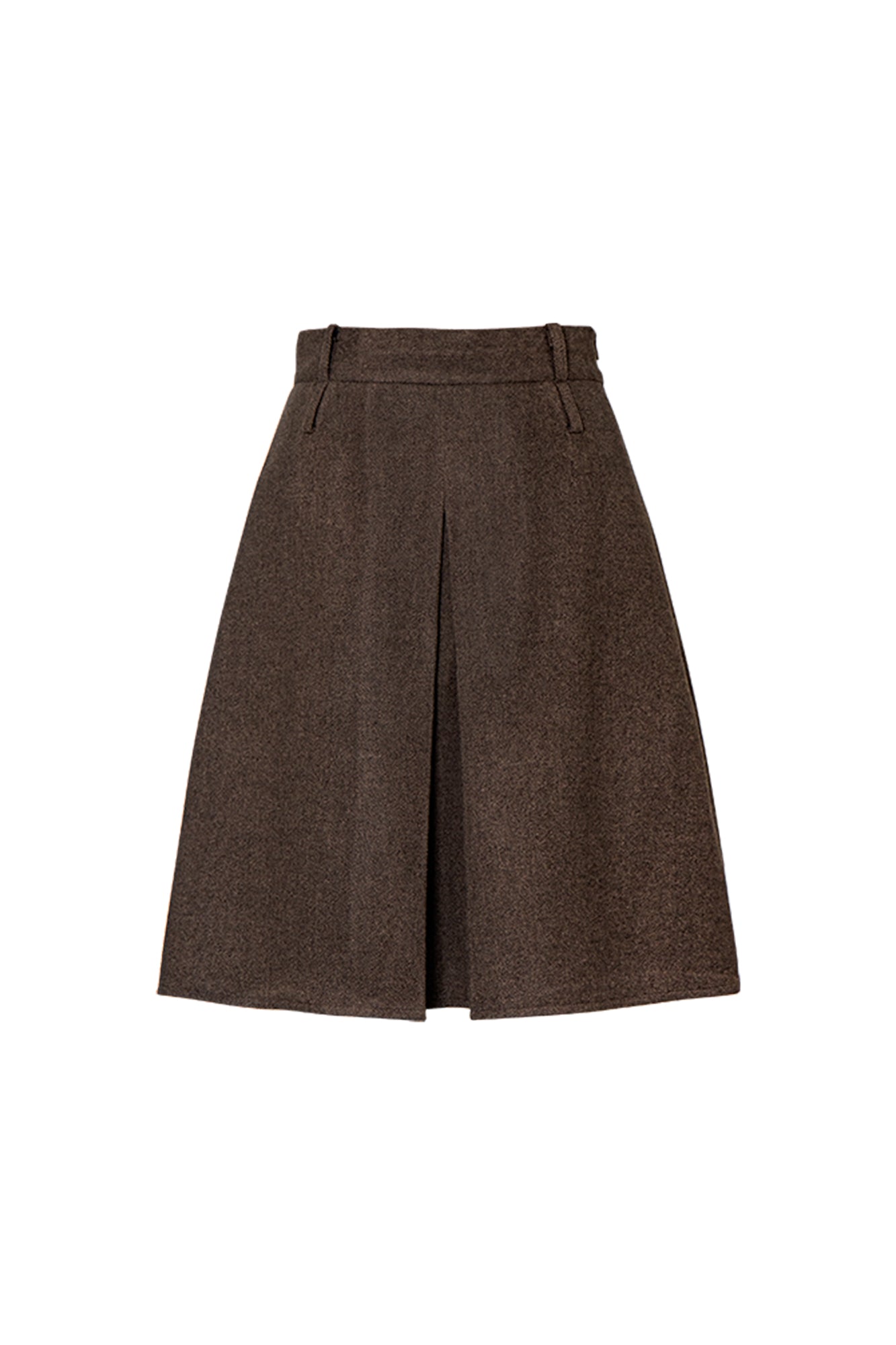 LEONSENSE Essential Pleated Wool-Blend Skirt