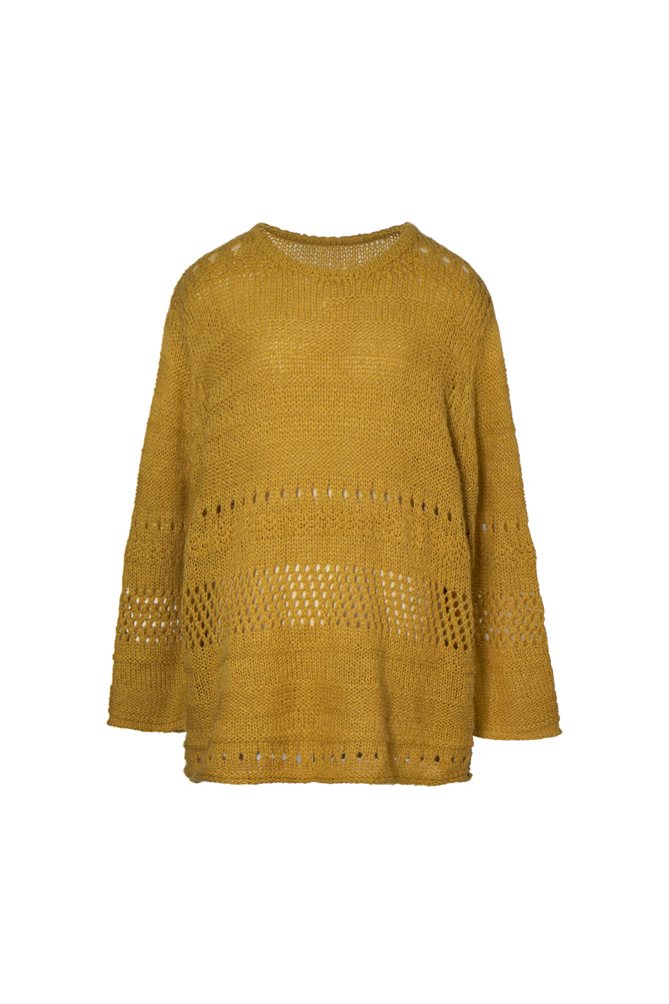 LEONSENSE Mohair-Blend Open-Knit Oversized Sweater