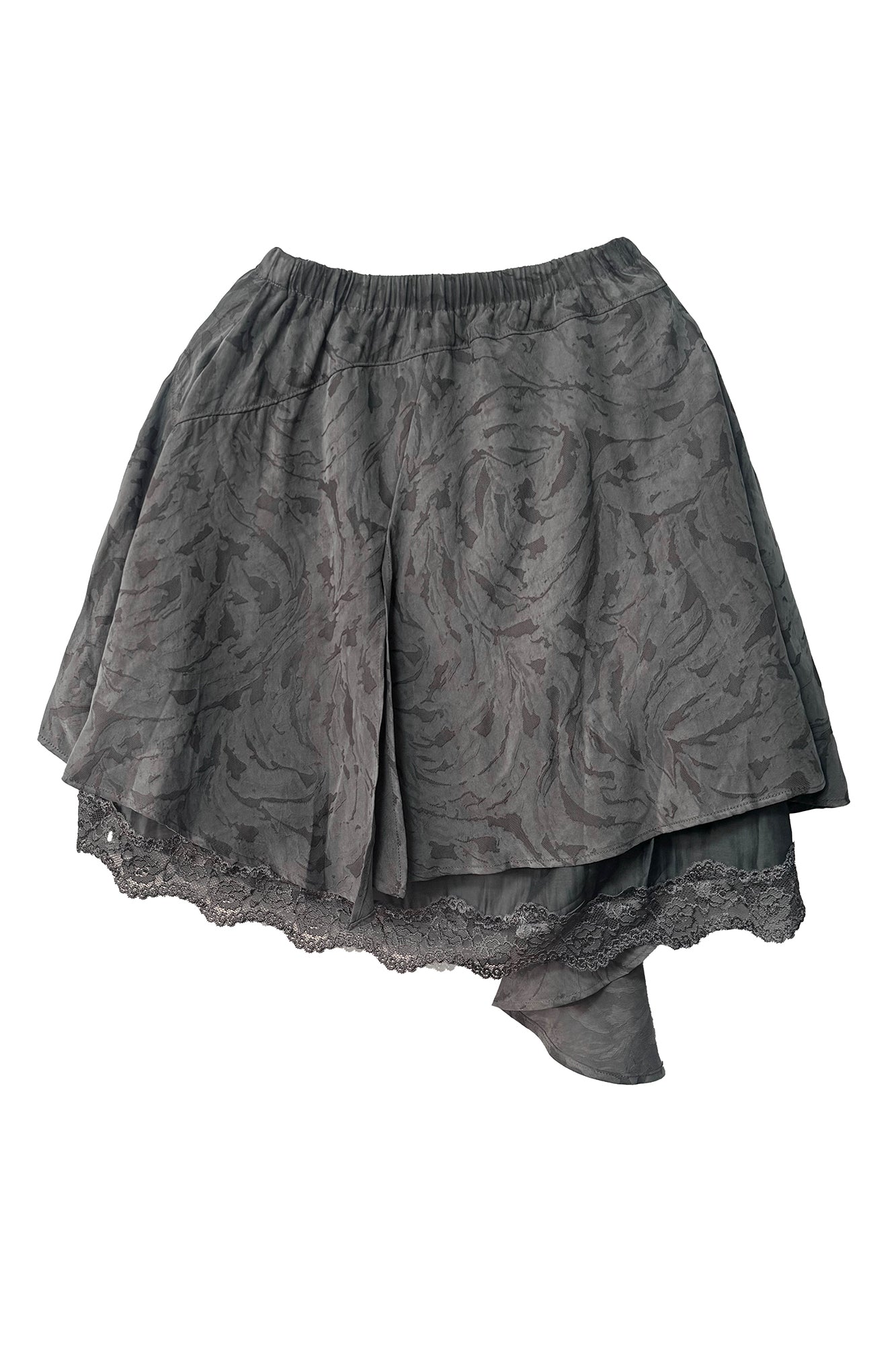 JIUWU PARK Asymmetrical Lace Layered Skirt