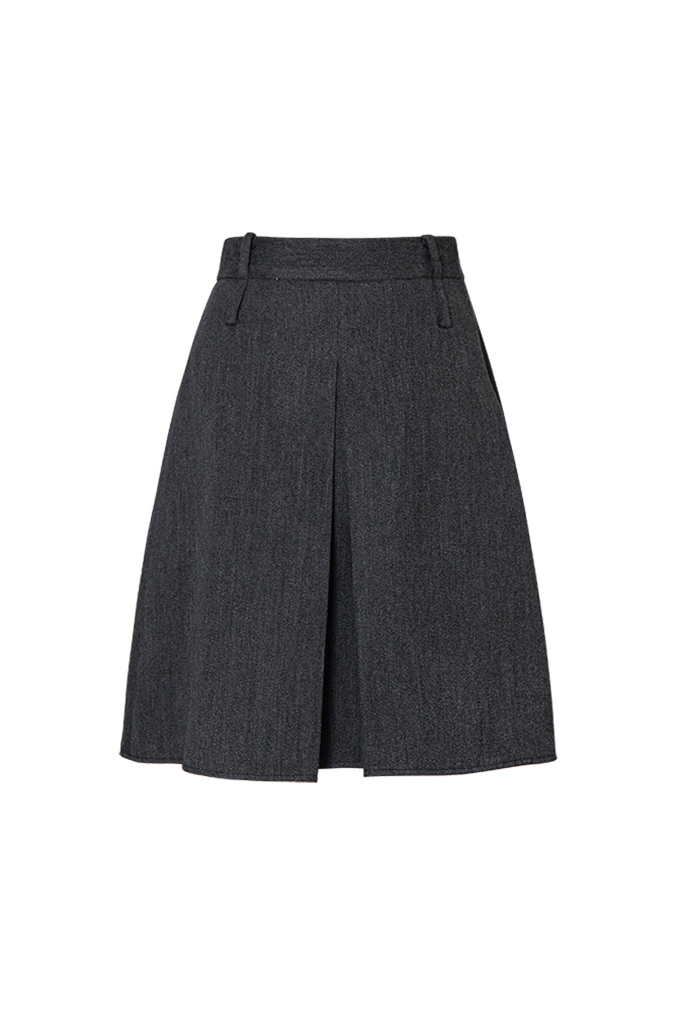 LEONSENSE Essential Pleated Wool-Blend Skirt