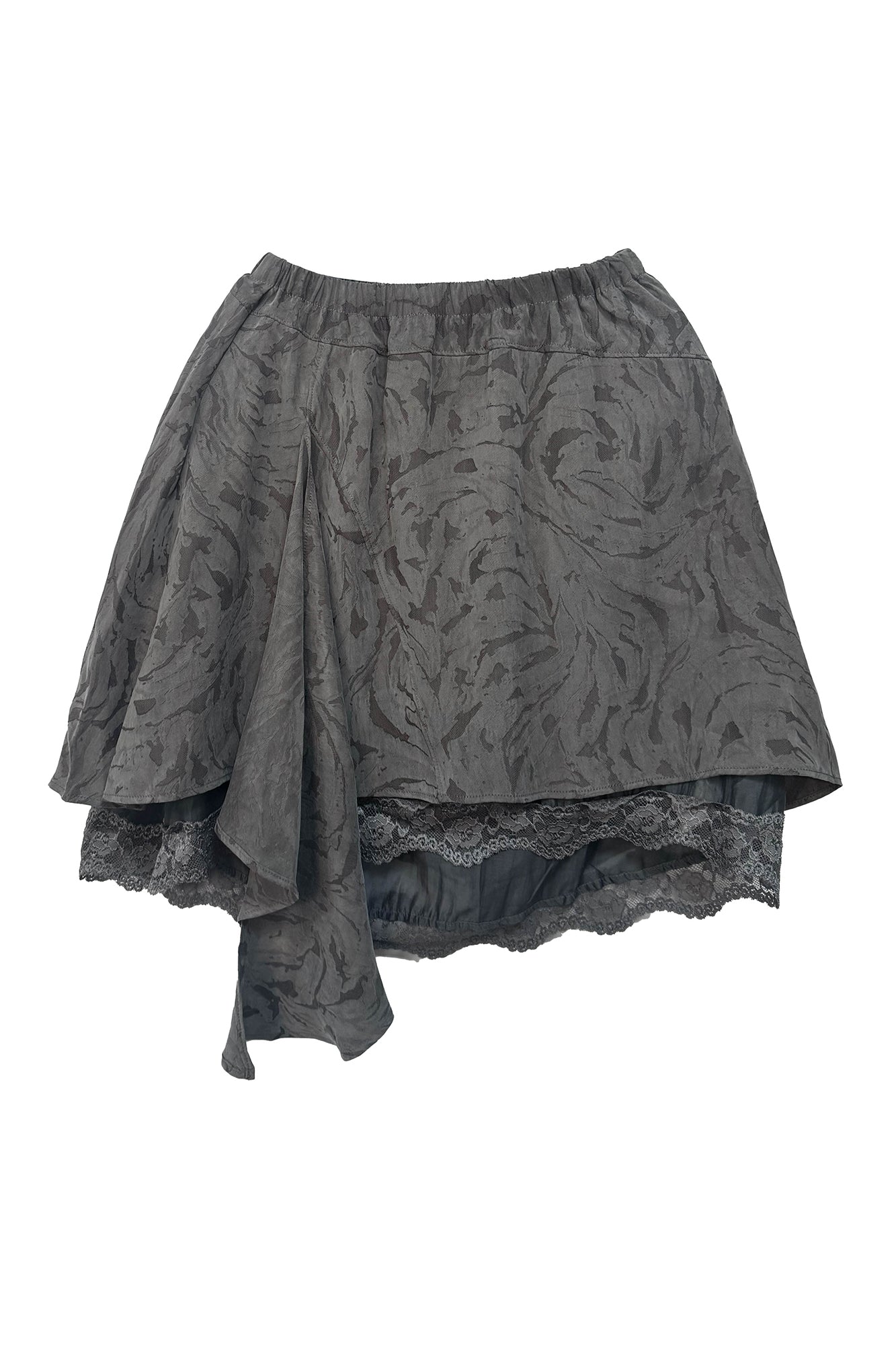 JIUWU PARK Asymmetrical Lace Layered Skirt