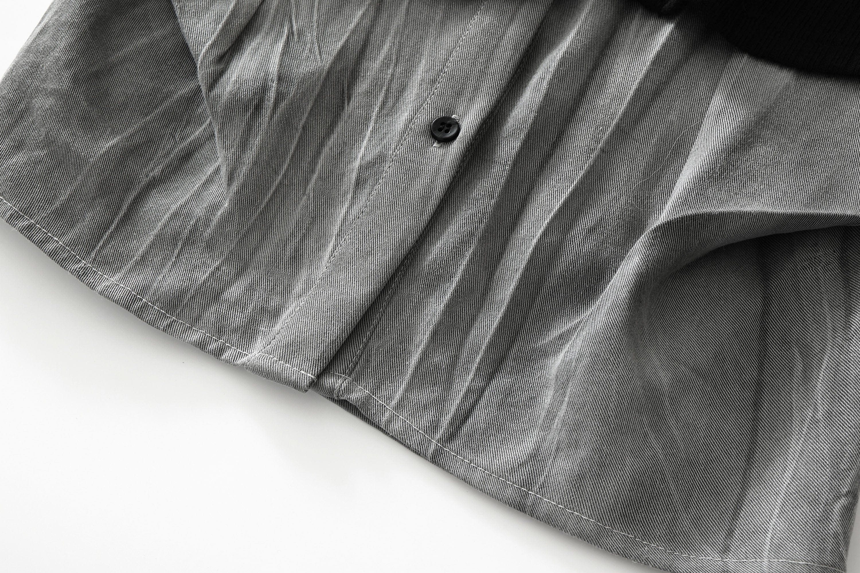 CESTNOUS Faux Layered Knit Panel Shirt