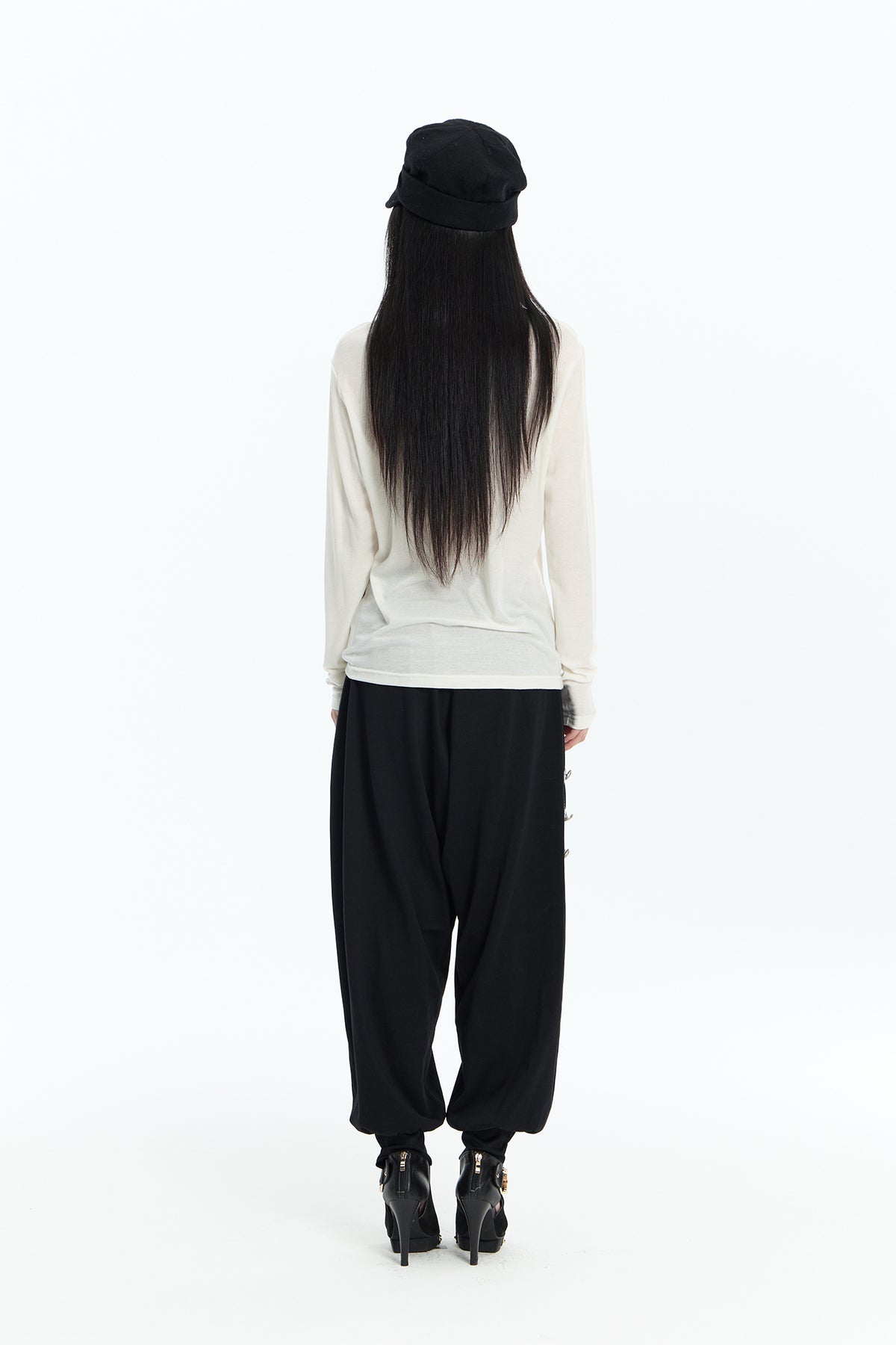 FAYCHUI Side Toggle Balloon Pants