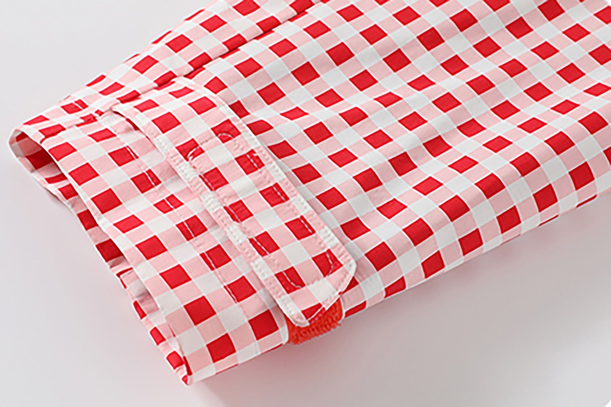 DONSMOKE Diagonal-Zip Check Teflon Windbreaker