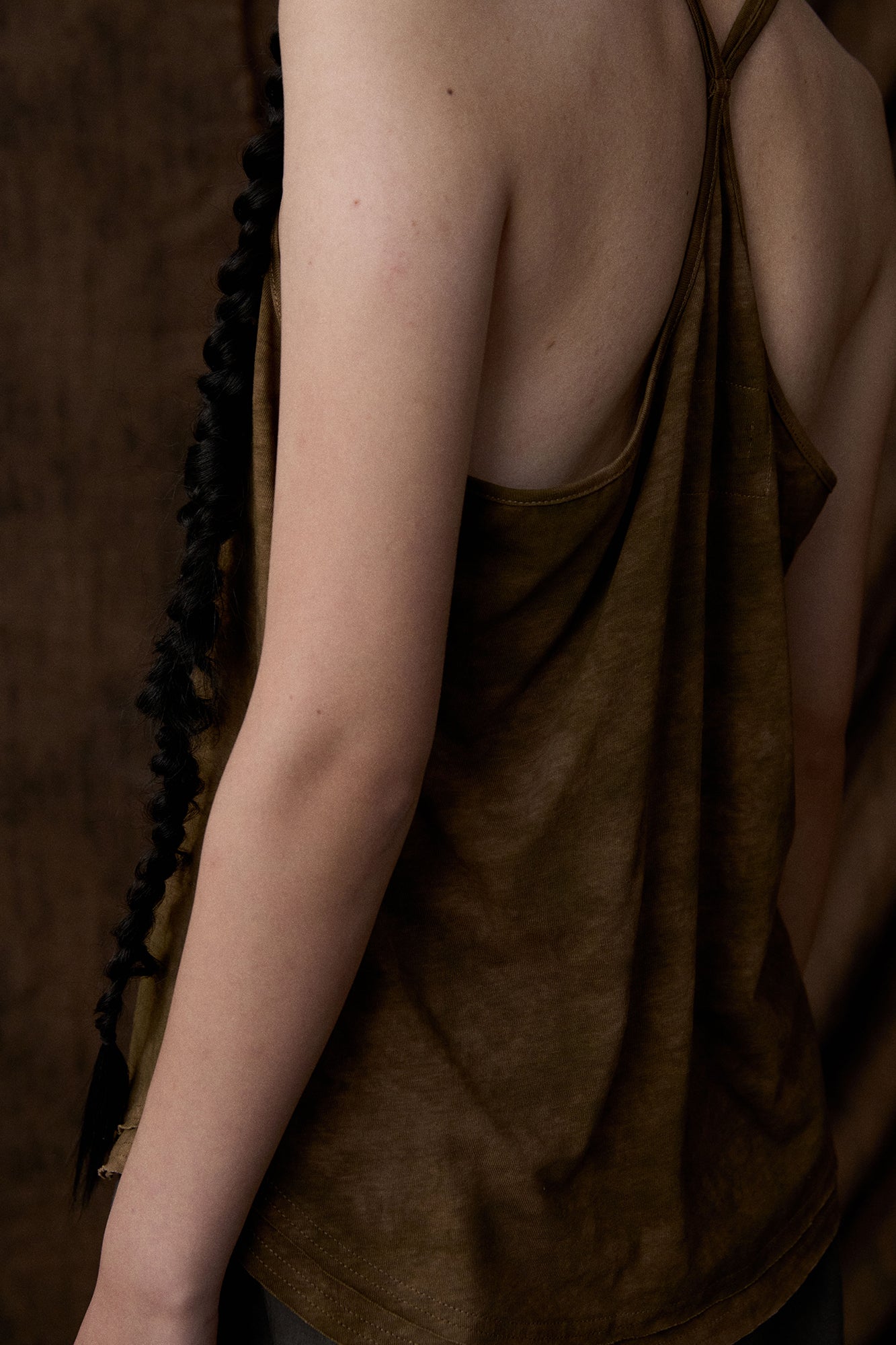 INCH LIM Racerback Drape Tank Top