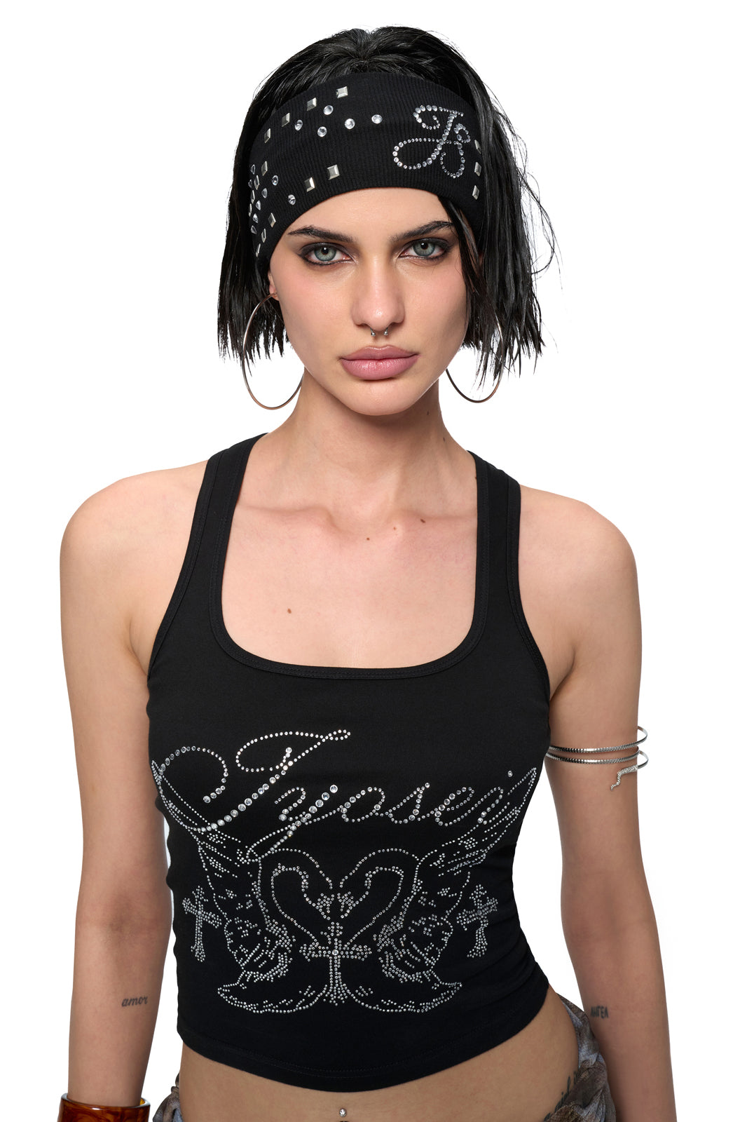 JYOSEI Diamond Script Studded Headband