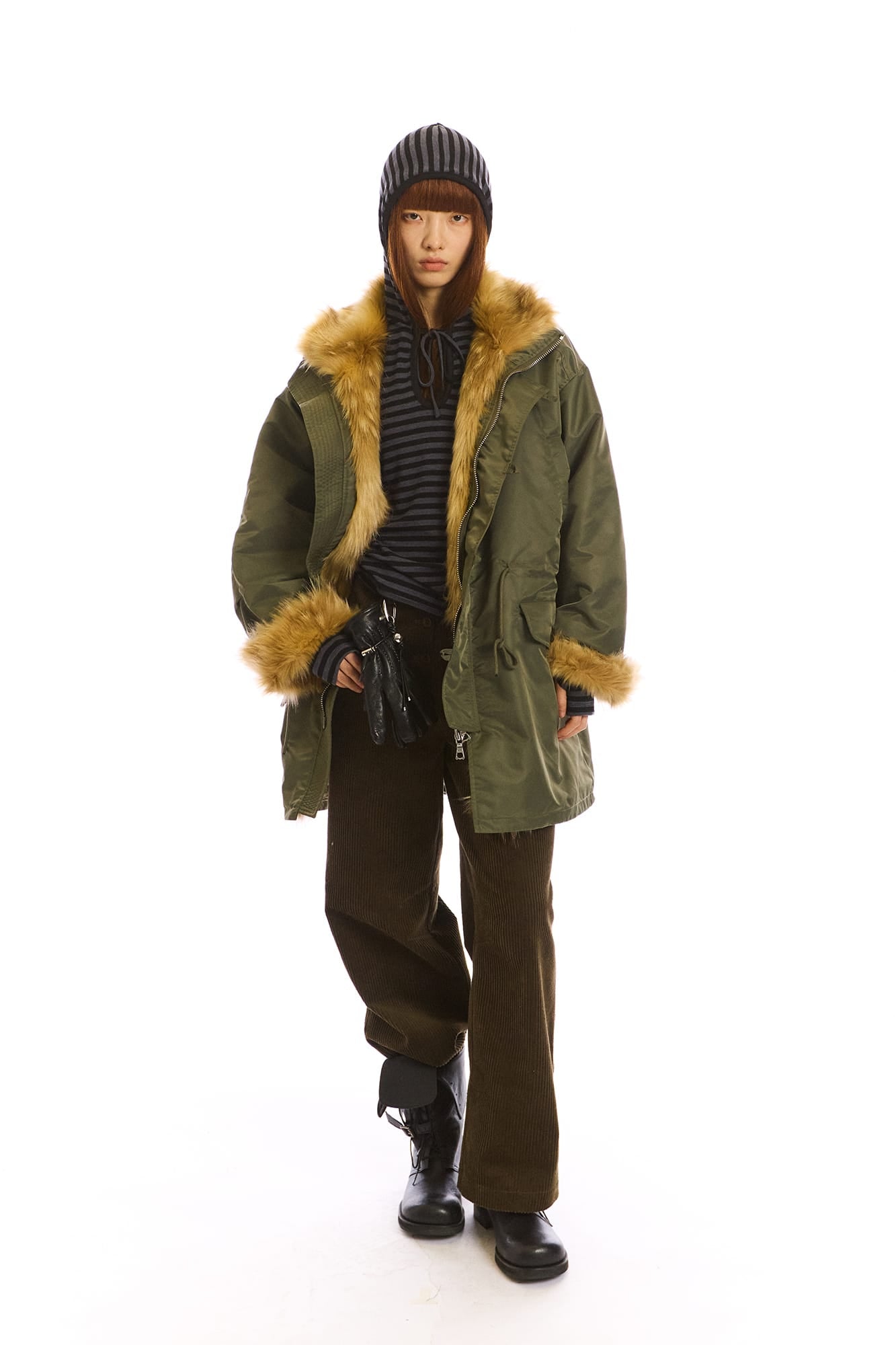 NEVERSEEZ Button-Fly Corduroy Pants