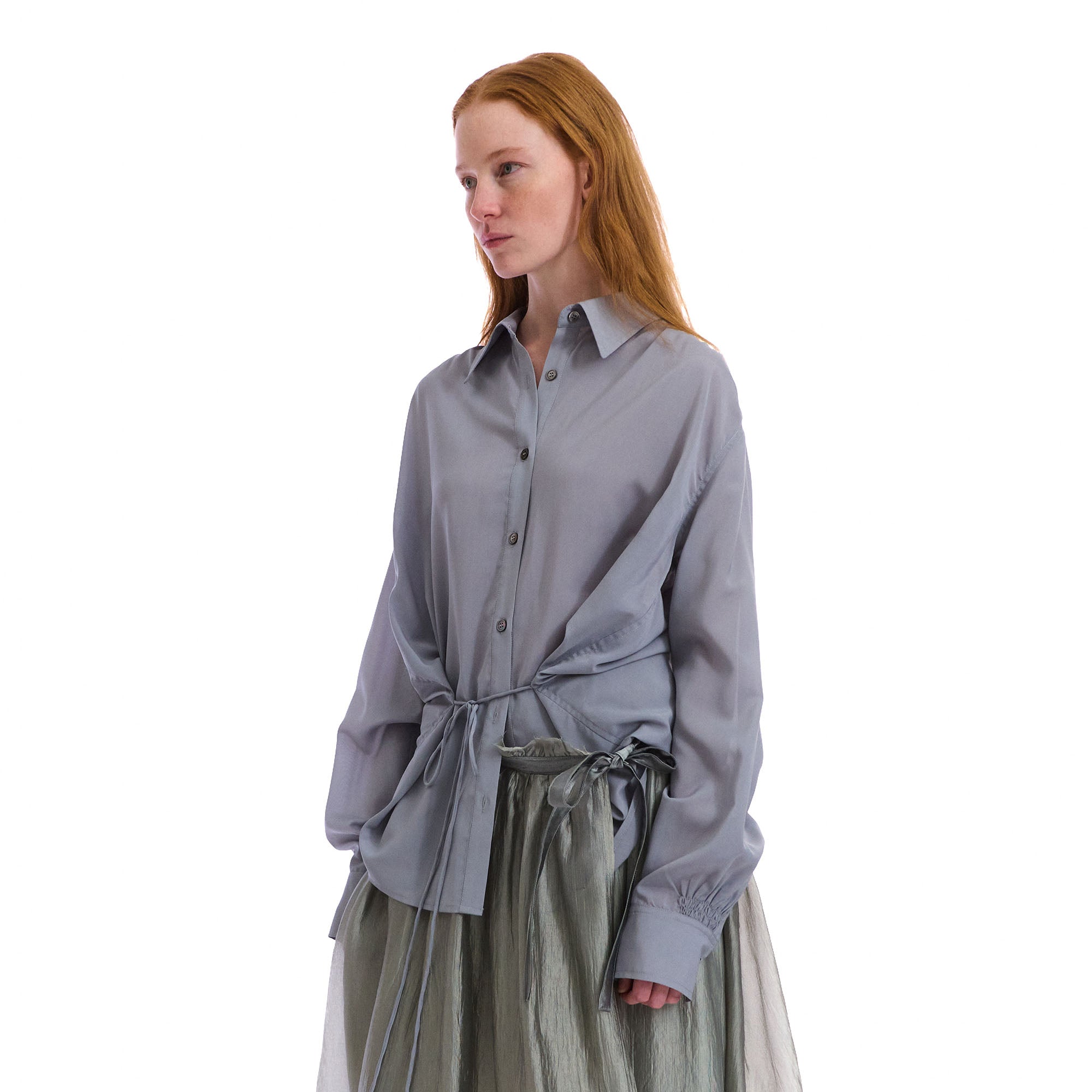 NEVERSEEZ Minimal Acetate Sheer Shirt