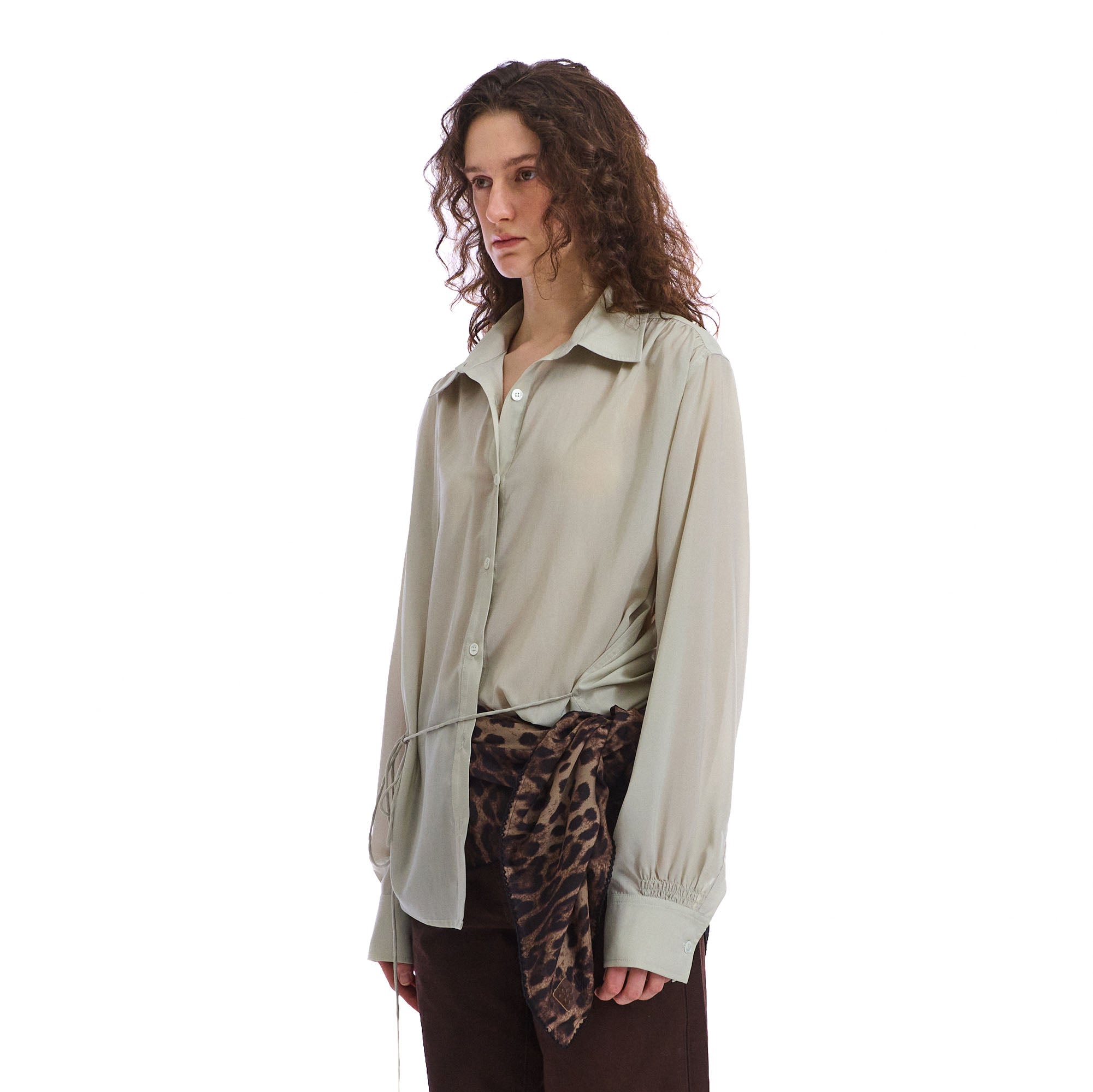 NEVERSEEZ Minimal Acetate Sheer Shirt