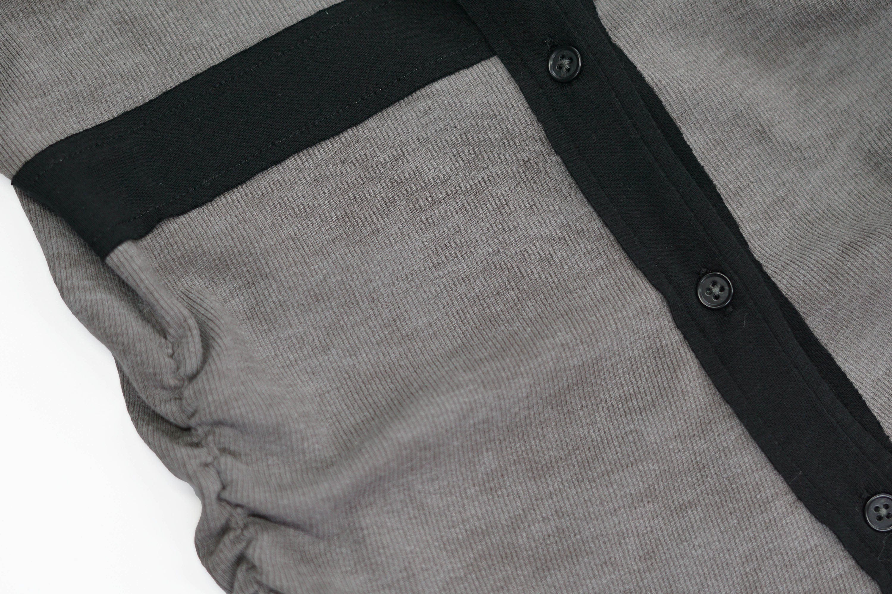 CESTNOUS Layered Hooded Ruched Cinched Waist Top