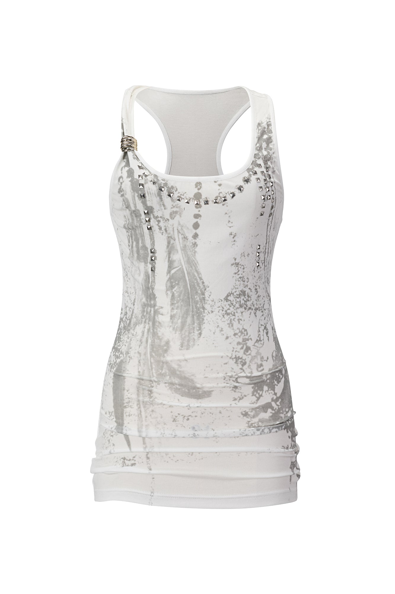 CESTNOUS Punk Studded Slim Tank Top