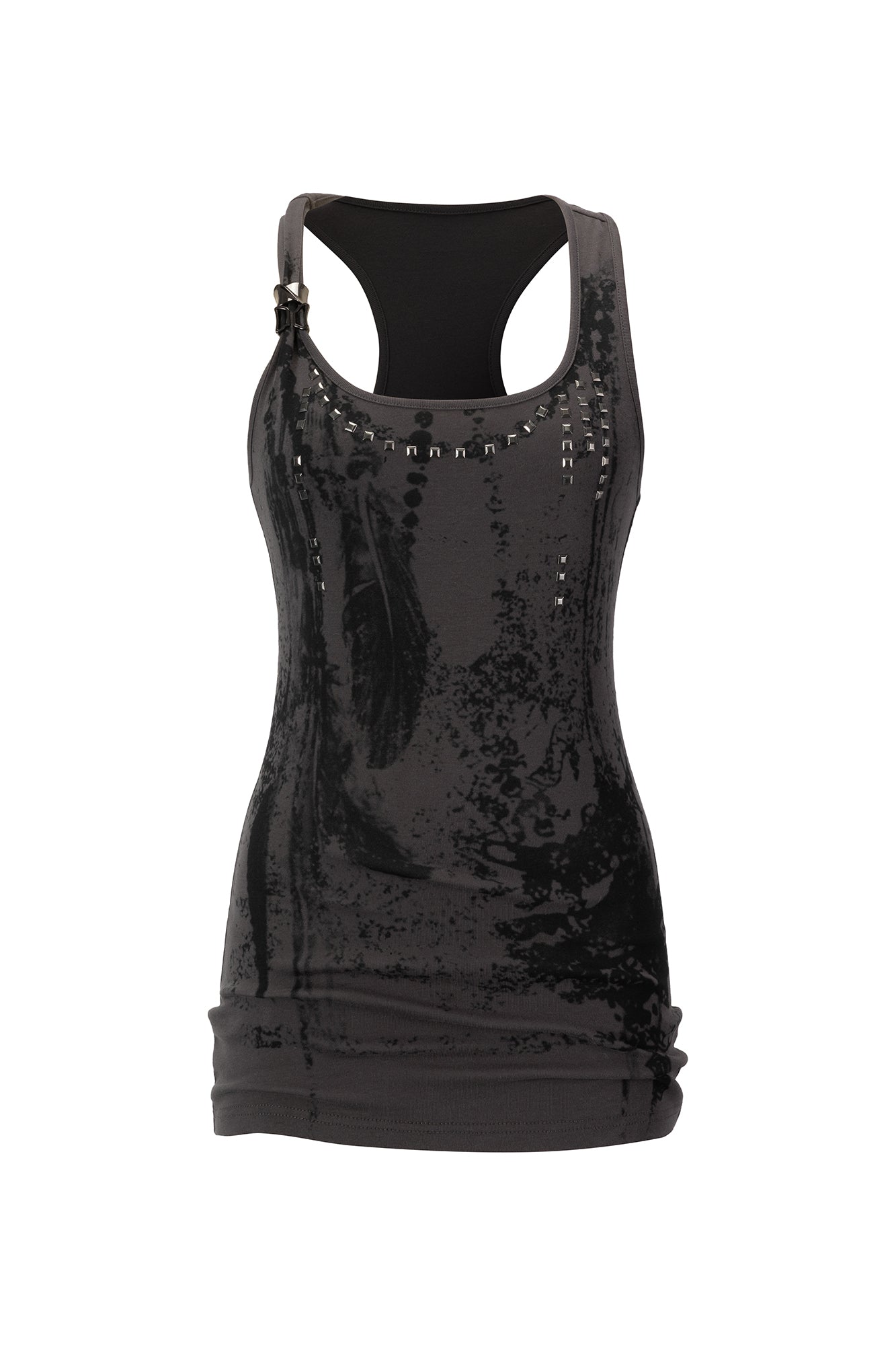 CESTNOUS Punk Studded Slim Tank Top