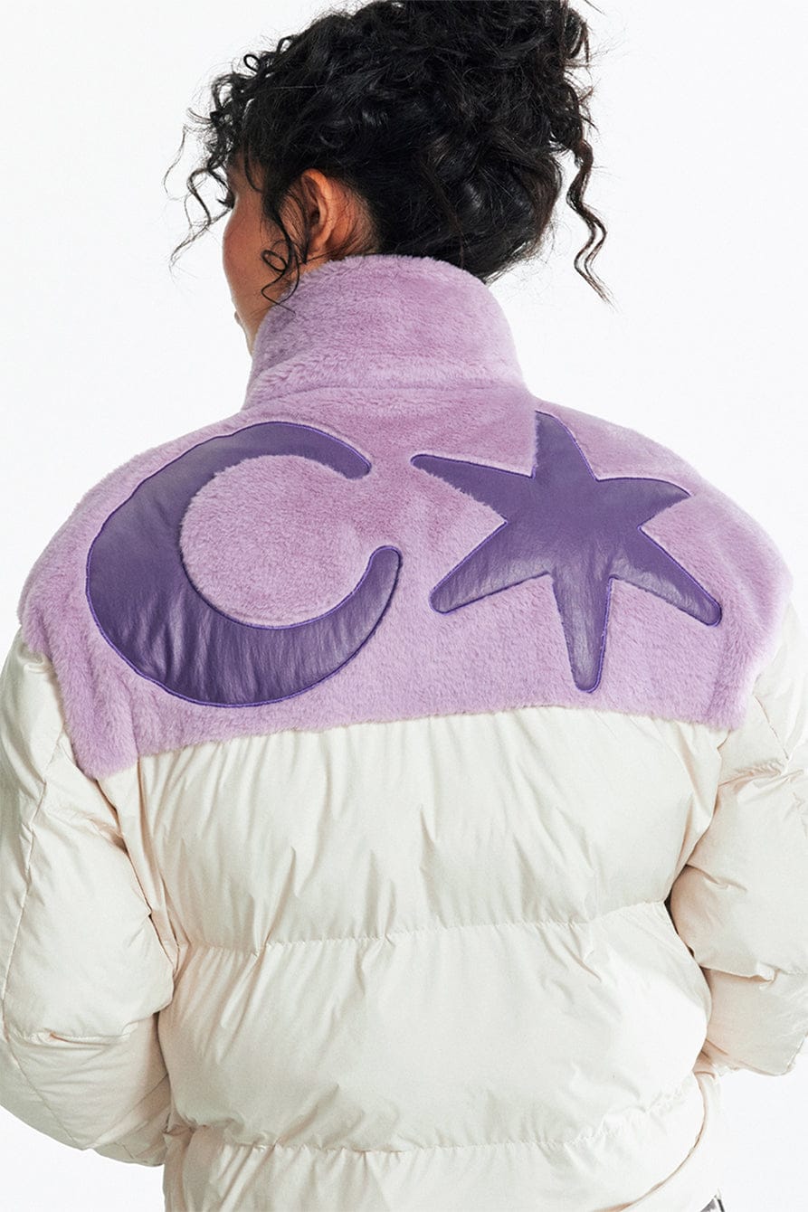 1997 POSTOFFICE Contrast Star & Crescent Puffer Jacket